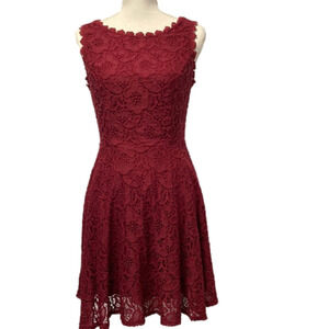 Jodi Kristopher lace fit and flare  junior dress